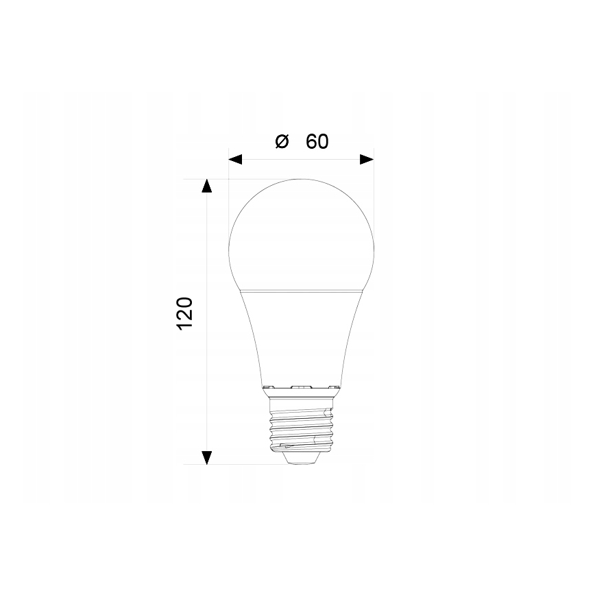LED Žarulja A60 E27/12W/230V 3000K