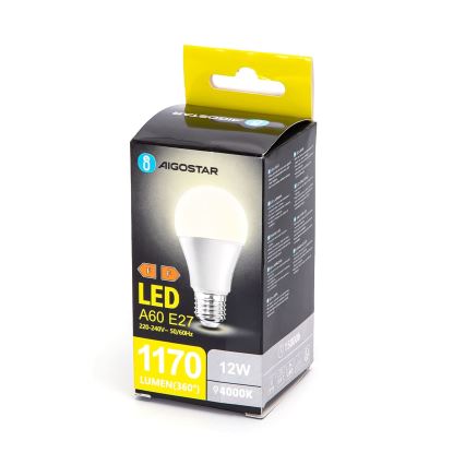 LED Žarulja A60 E27/12W/230V 4000K - Aigostar