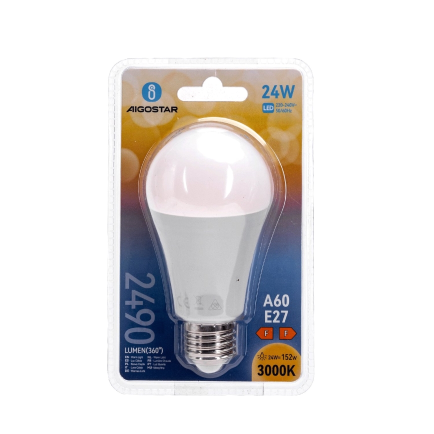 LED Žarulja A60 E27/24W/230V 3000K - Aigostar