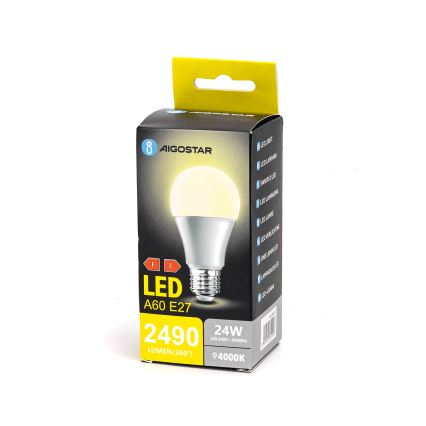 LED Žarulja A60 E27/24W/230V 4000K - Aigostar