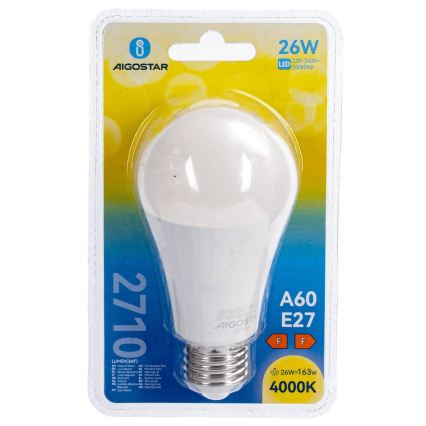 LED Žarulja A60 E27/26W/230V 4000K - Aigostar