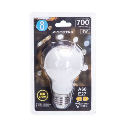 LED žarulja A60 E27/6W/230V 330° 2700K - Aigostar