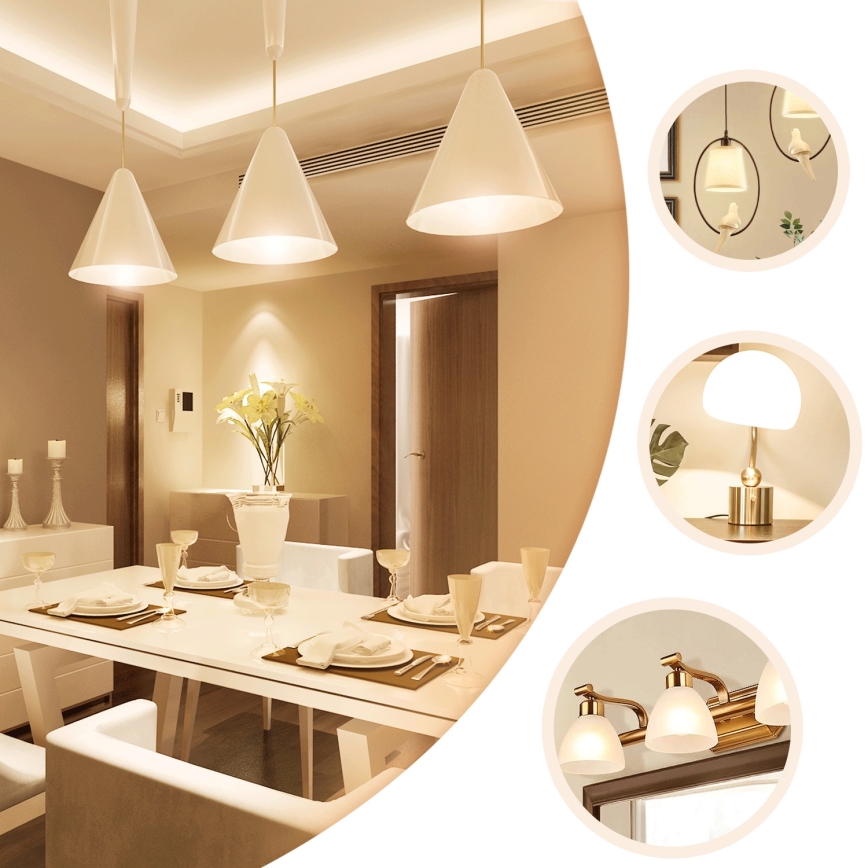 LED žarulja A60 E27/8W/230V 330° 2700K - Aigostar
