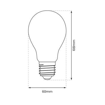 LED Žarulja A60 E27/8W/230V 4000K