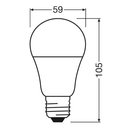 LED žarulja A60 E27/8W/230V 6500K - Osram