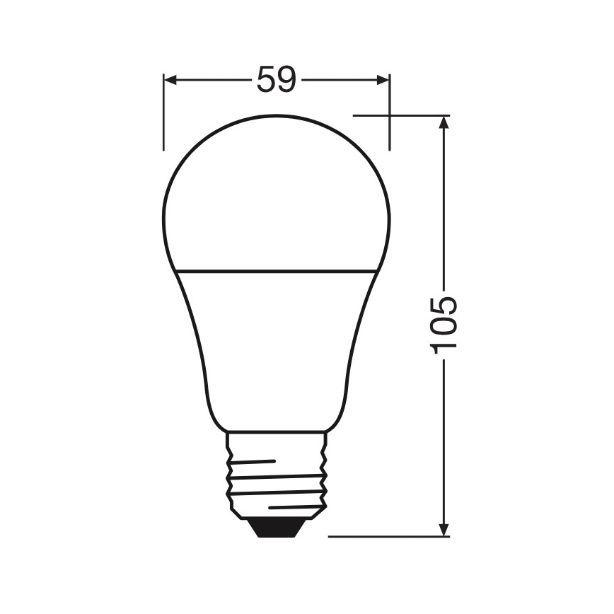LED žarulja A60 E27/8W/230V 6500K - Osram