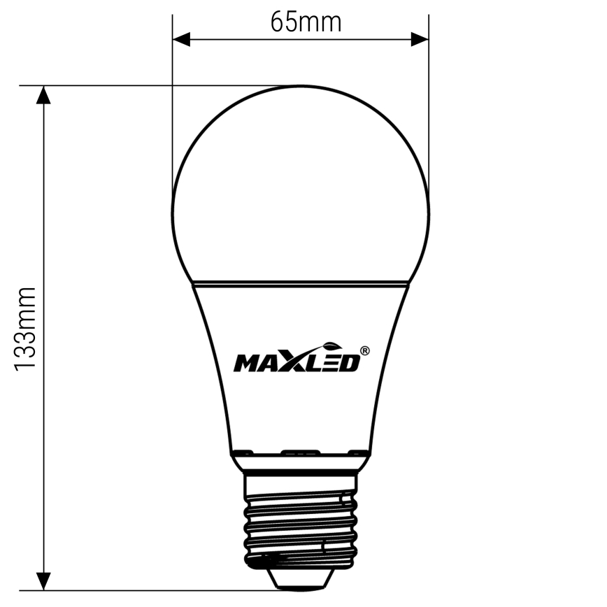 LED Žarulja A65 E27/15W/230V 4000K