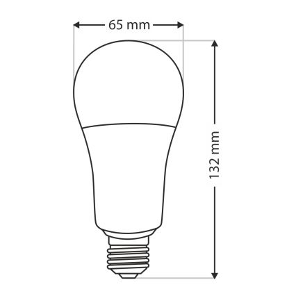 LED Žarulja A65 E27/18W/230V 4200K