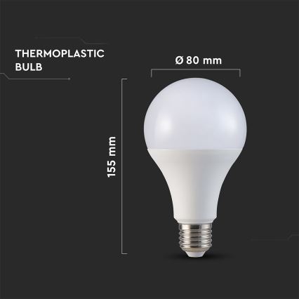 LED Žarulja A80 E27/20W/230V 3000K