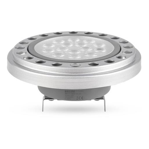 LED Žarulja AR111 G53/12W/12V 3000K srebrna 30°