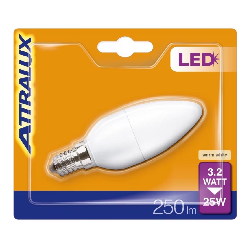 LED Žarulja B35 E14/3,2W/230V 2700K - Attralux