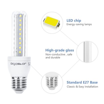 LED Žarulja B5 E27/8W/230V 6500K - Aigostar