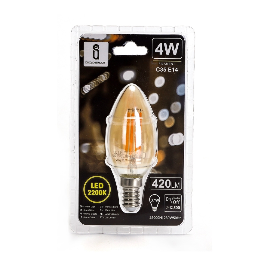 LED Žarulja C35 E14/4W/230V 2200K - Aigostar