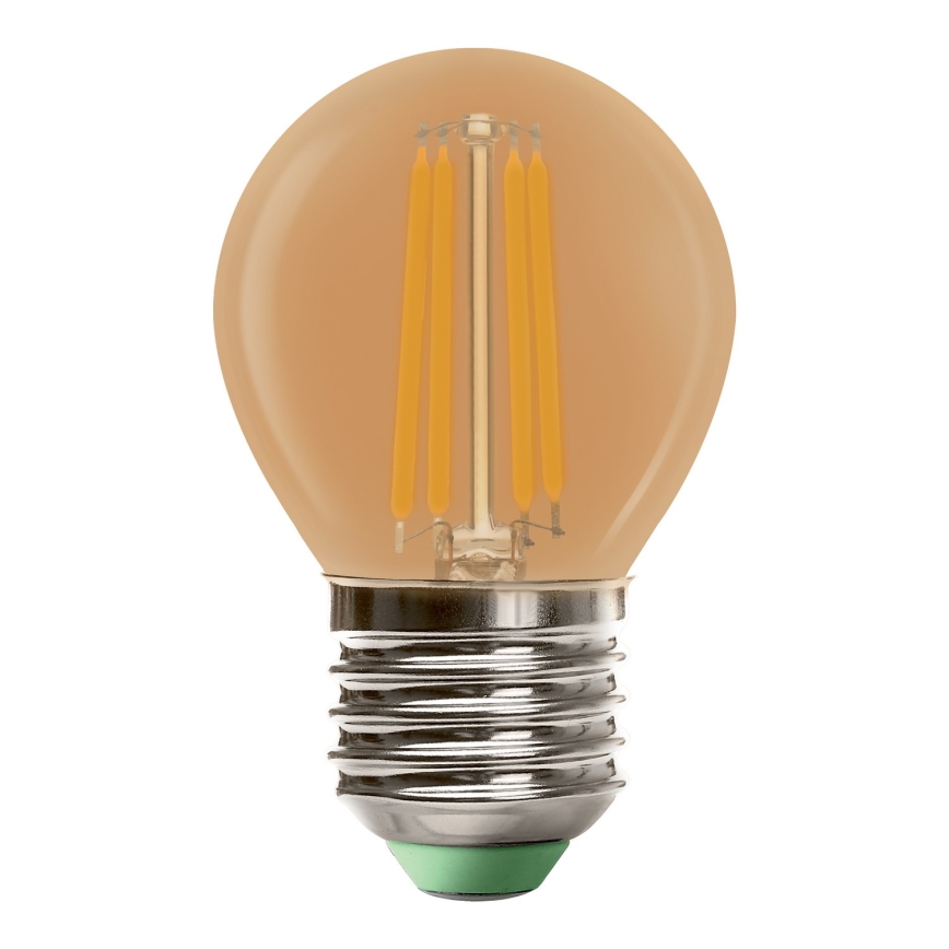 LED Žarulja CLASIC AMBER G45 E27/4W/230V 2200K -  Brilagi