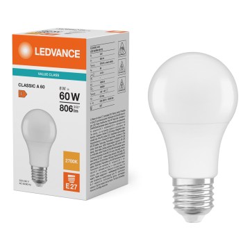 LED žarulja CLASSIC A60 E27/8W/230V 2700K - Ledvance