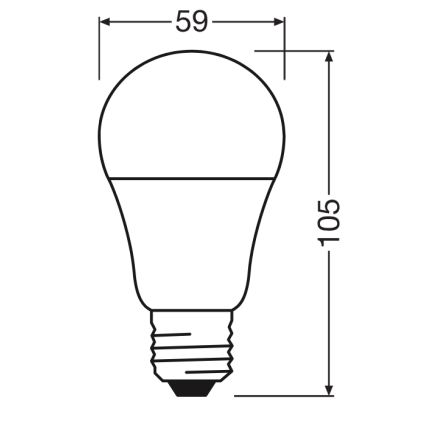 LED žarulja CLASSIC A60 E27/8W/230V 2700K - Ledvance
