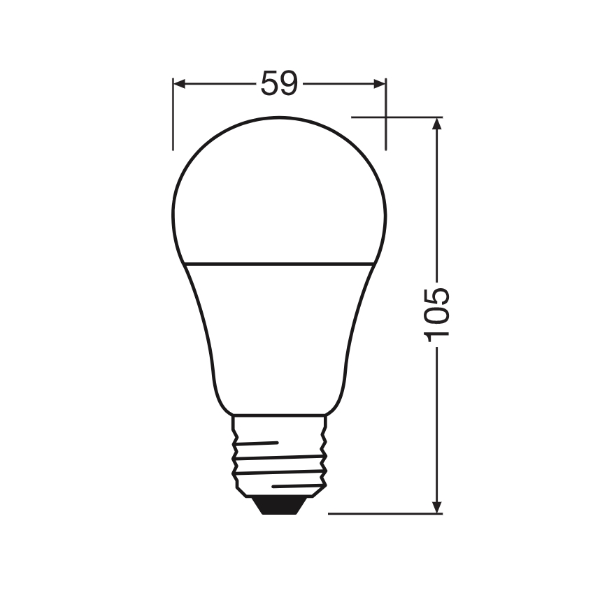 LED žarulja CLASSIC A60 E27/8W/230V 2700K - Ledvance