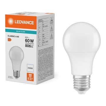 LED žarulja CLASSIC A60 E27/8W/230V 4000K - Ledvance