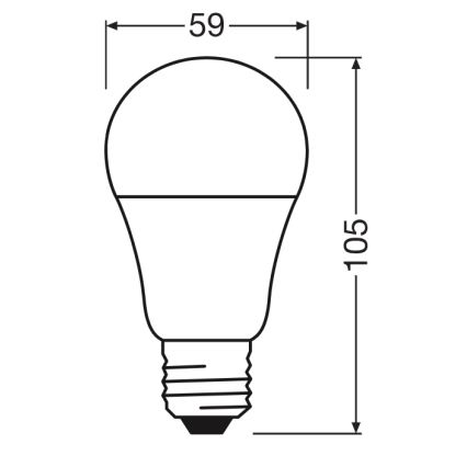 LED žarulja CLASSIC A60 E27/8W/230V 4000K - Ledvance