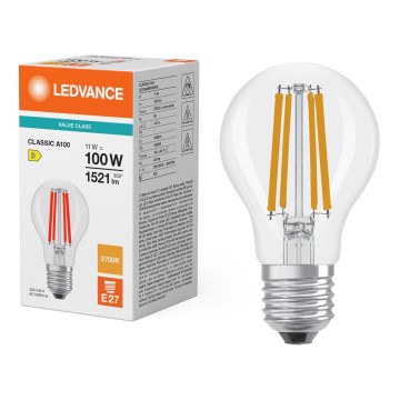 LED žarulja CLASSIC FILAMENT A60 E27/11W/230V 2700K - Ledvance