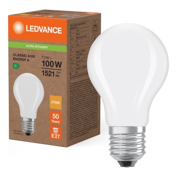 LED žarulja CLASSIC FILAMENT A60 E27/7,2W/230V 2700K - Ledvance
