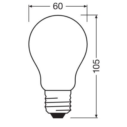 LED žarulja CLASSIC FILAMENT A60 E27/7,2W/230V 2700K - Ledvance