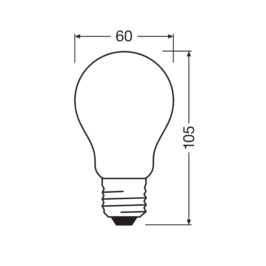 LED žarulja CLASSIC FILAMENT A60 E27/7,2W/230V 2700K - Ledvance