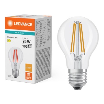 LED žarulja CLASSIC FILAMENT A60 E27/7,5W/230V 2700K - Ledvance