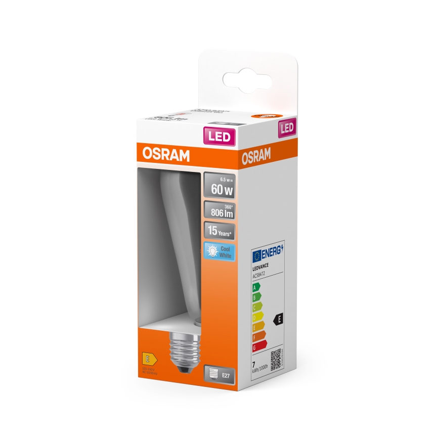 LED žarulja CLASSIC FILAMENT E27/6,5W/230V 4000K - Osram