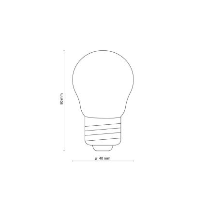 LED žarulja CLEAR G45 E27/4,5W/230V 2200K