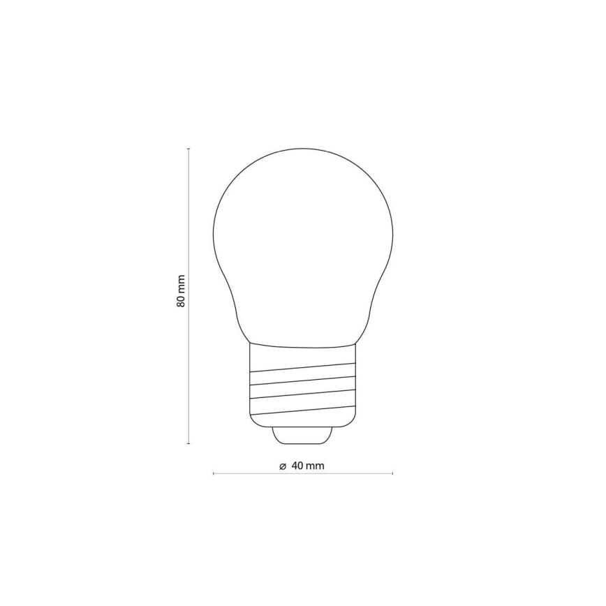 LED žarulja CLEAR G45 E27/4,5W/230V 2200K