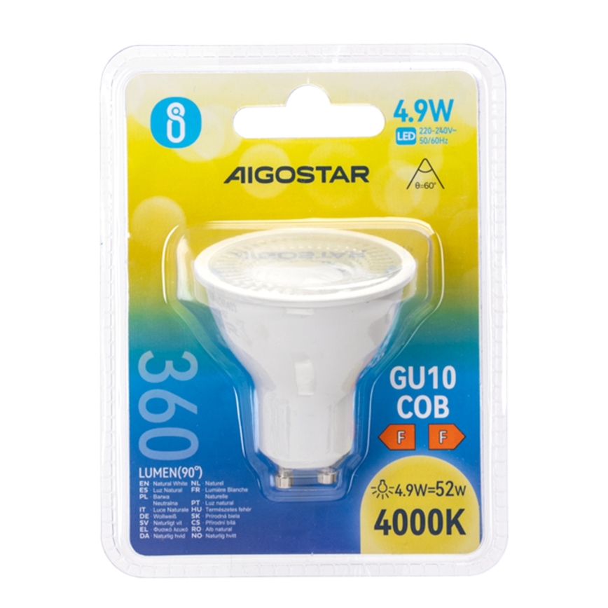 LED žarulja COB GU10/4,9W/230V 4000K - Aigostar