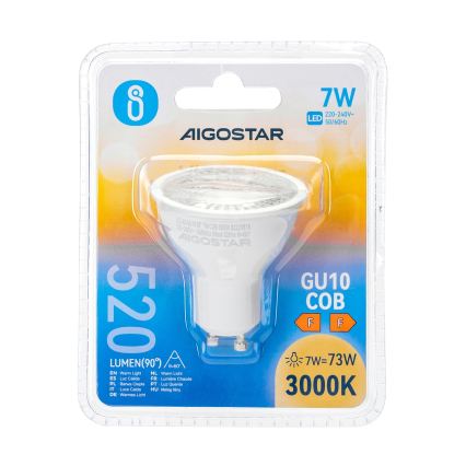 LED žarulja COB GU10/7W/230V 3000K - Aigostar