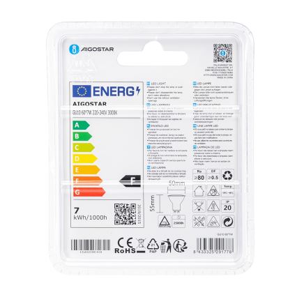 LED žarulja COB GU10/7W/230V 3000K - Aigostar