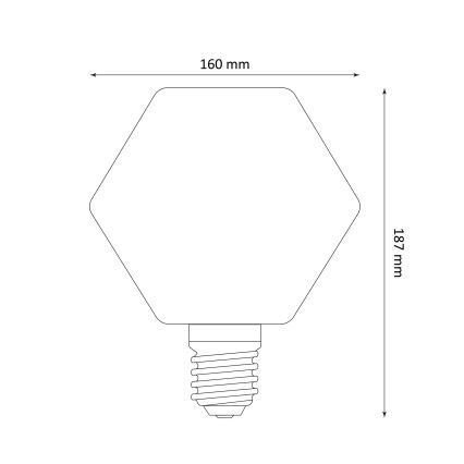 LED Žarulja DECO VINTAGE E27/4W/230V 1800K