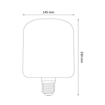 LED Žarulja DECO VINTAGE E27/4W/230V 1800K