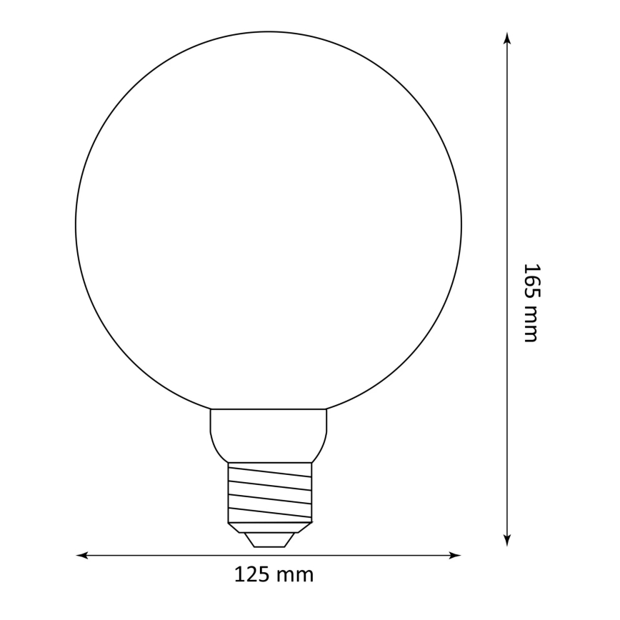 LED Žarulja DECO VINTAGE FILAMENT G125 E27/4W/230V 1800K