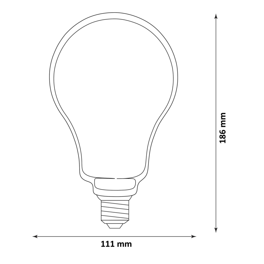LED Žarulja DECO VINTAGE FILAMENT O110 E27/4W/230V 1800K
