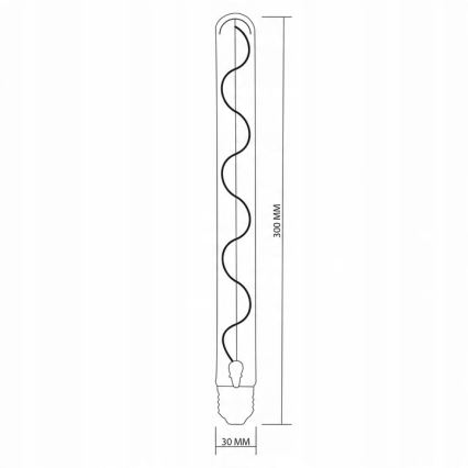LED Žarulja DECO VINTAGE FILAMENT T30 E27/4,5W/230V 2200K
