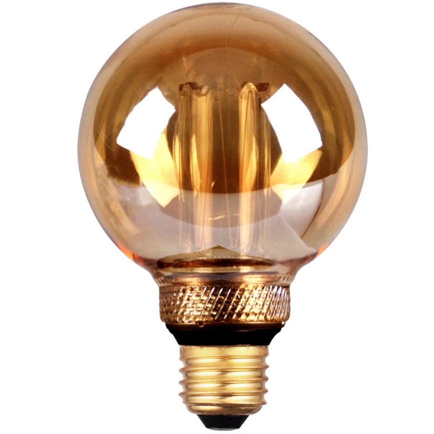 LED Žarulja DECO VINTAGE G80 E27/4W/230V 1800K
