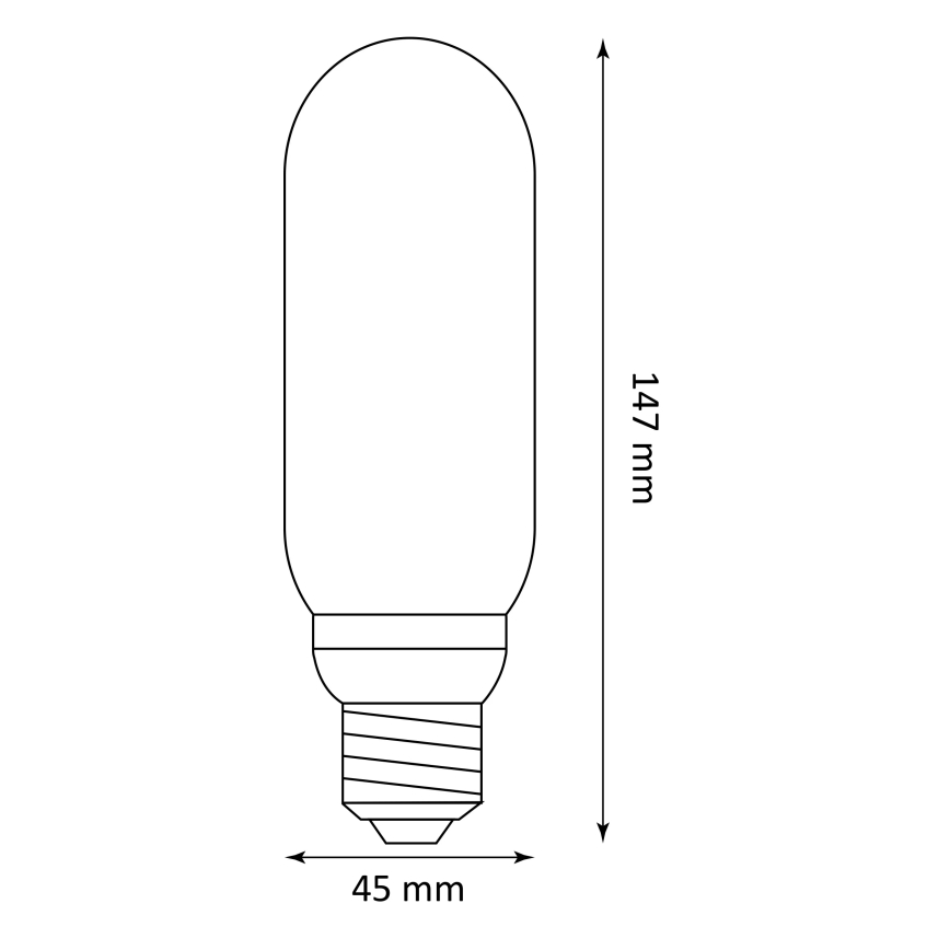 LED Žarulja DECO VINTAGE T45 E27/4W/230V 1800K