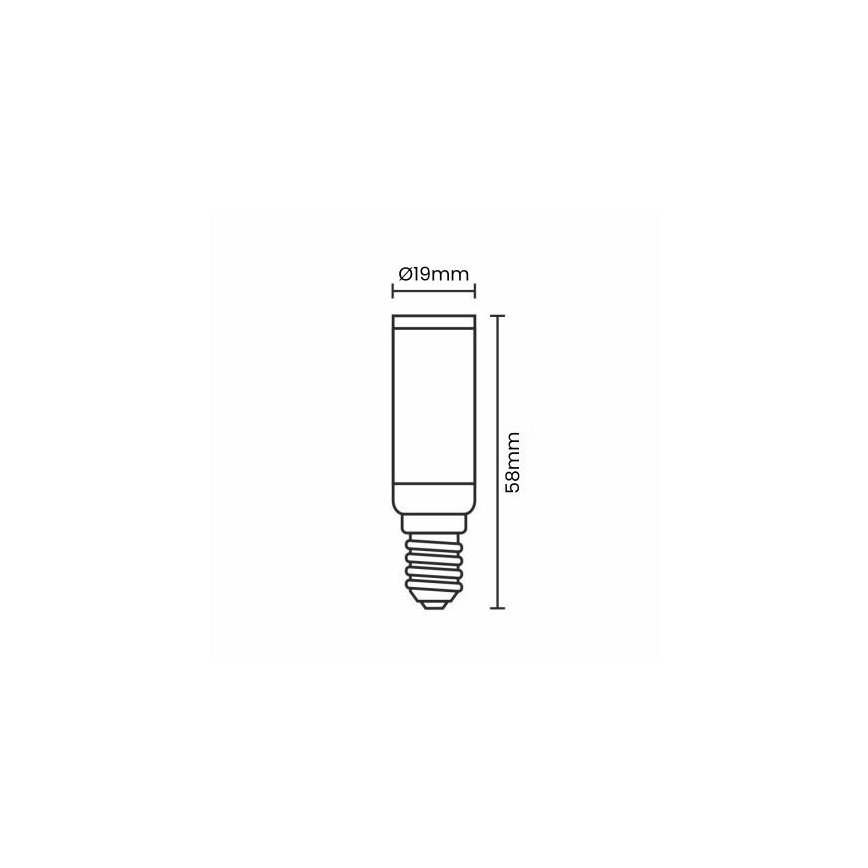 LED Žarulja E14/4,5W/230V 2800K