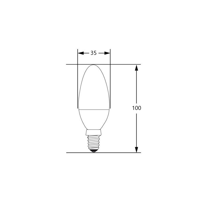 LED Žarulja E14/4W/230V 2700-3000K