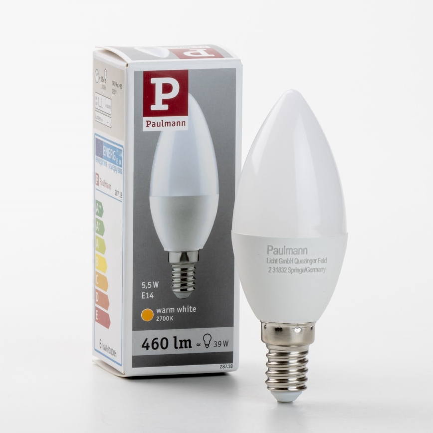 LED Žarulja E14/5,5W/230V 2700K - Paulmann 28718