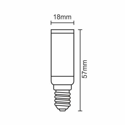 LED Žarulja E14/5W/230V 2800K