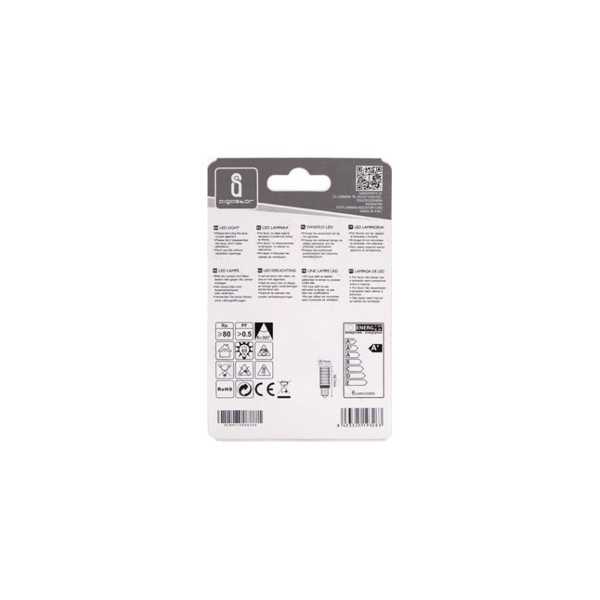 LED Žarulja E14/6W/230V 3000K - Aigostar