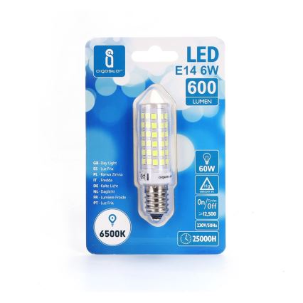 LED Žarulja E14/6W/230V 6500K - Aigostar