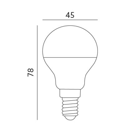 LED Žarulja E14/7W/230V 3000K 525lm