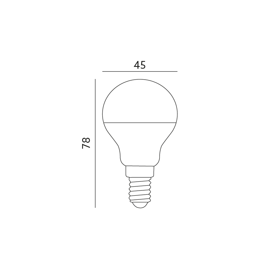 LED Žarulja E14/7W/230V 3000K 525lm