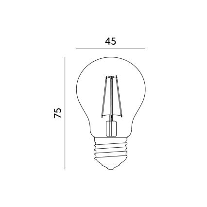 LED žarulja E27/1,3W/230V 2700K